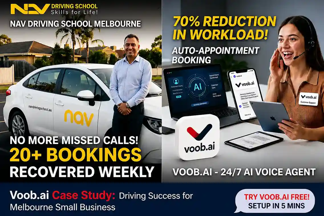 AI appointment booking voice agent  Voob.ai