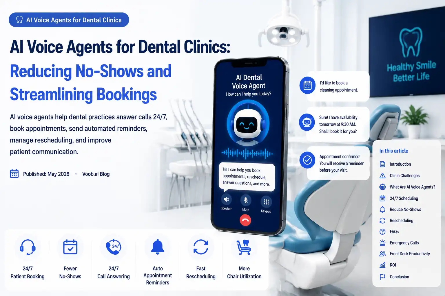 AI voice agent for dental clinic appointment scheduling