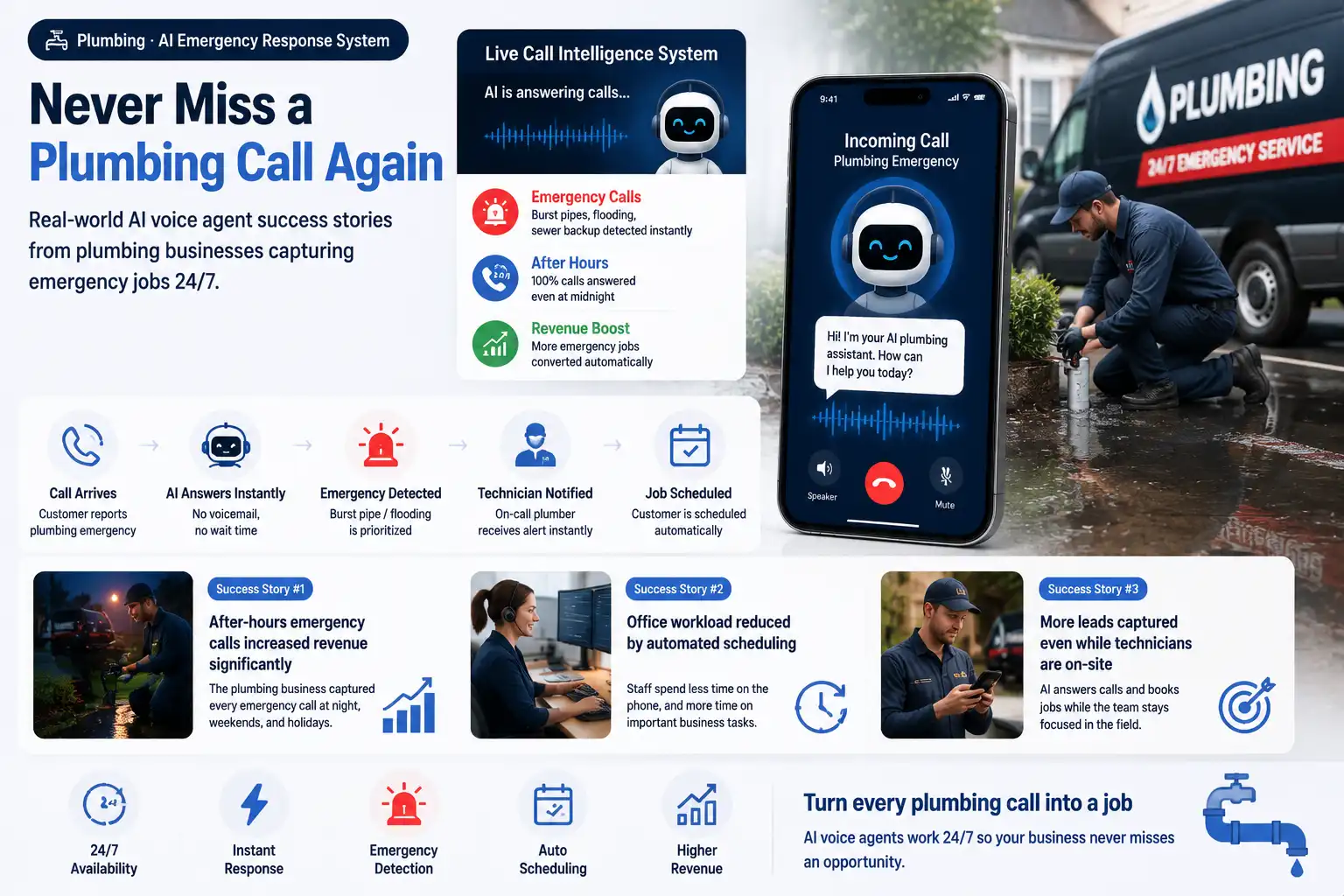 AI Voice Agents for Plumbing Businesses: Never Miss a Call Again | Voob.ai Blog
