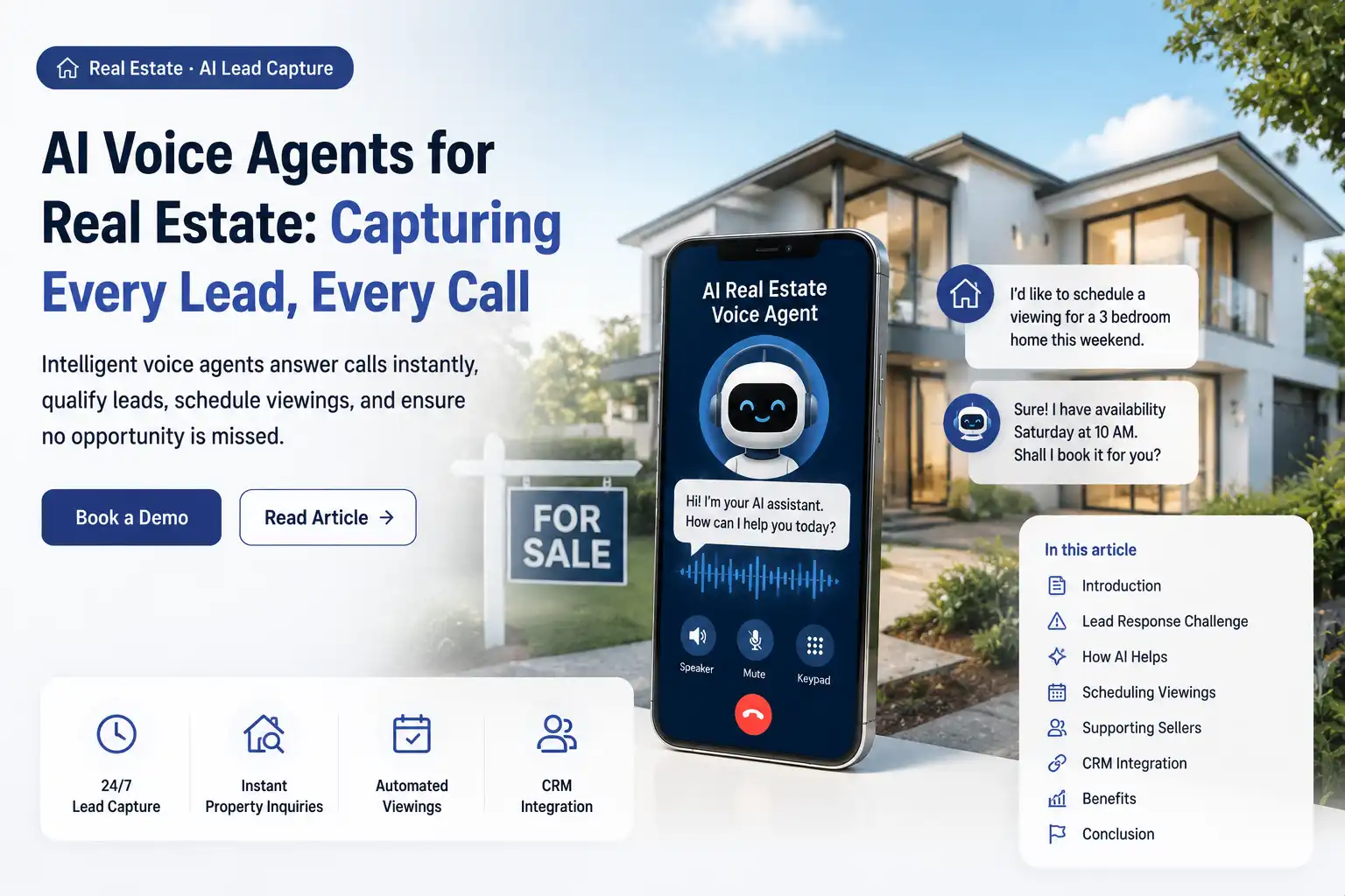 AI Voice Agents for Real Estate: Capturing Every Lead, Every Call | Voob.ai Blog