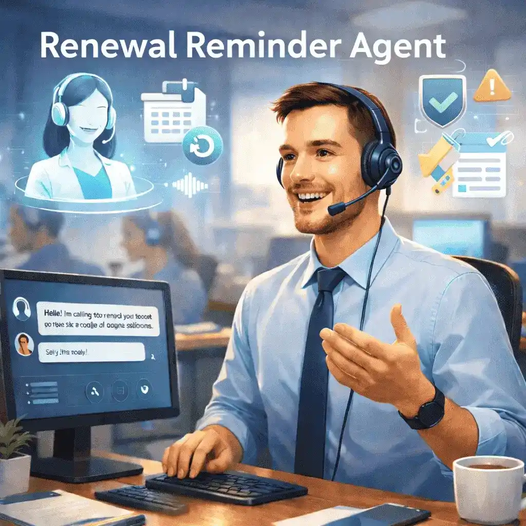 AI renewal reminder voice agent  Voob.ai