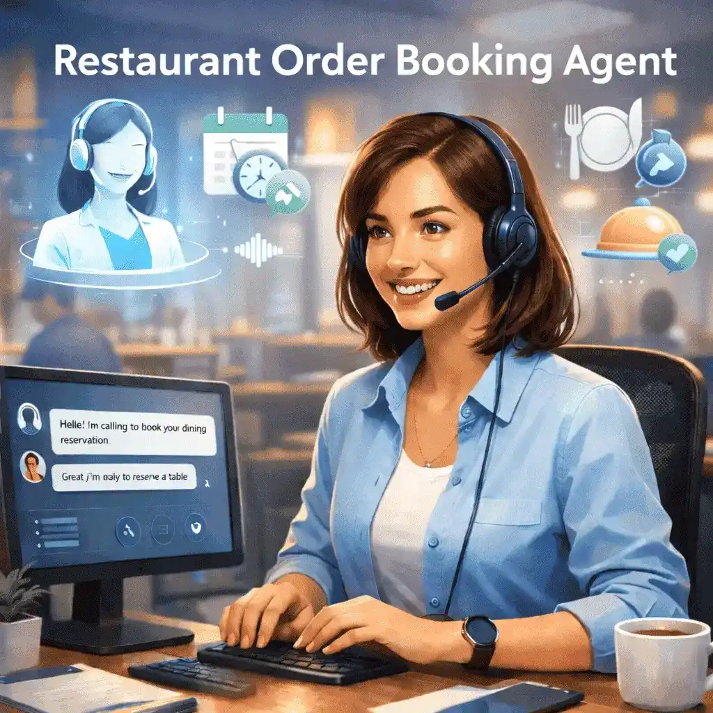 AI restaurant order booking and reservation agent  Voob.ai